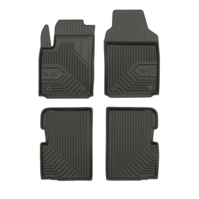Imagem de FROGUM No. 77 77409736 Conjunto de tapete chão Borracha à frente e atrás 4 preto medida ABARTH: 500 / 595 695 Hatchback
