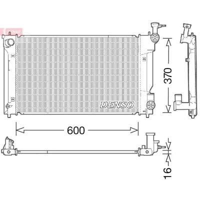 Imagem de Radiador, arrefecimento do motor DENSO DRM50094
