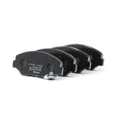 Imagem de BREMBO P 28 035 Jogo de pastilhas para travão disco com avisador sonoro desgaste sem acessórios HONDA: Accord 7 Tourer, CR V 2, CIVIC 10