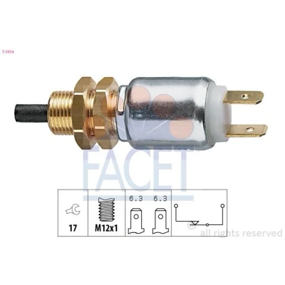 Imagem de FACET 7.1014 Interruptor de luz stop mecânico M12x1 Made in Italy OE Equivalent BMW: 5 Sedan, 3 Sedan