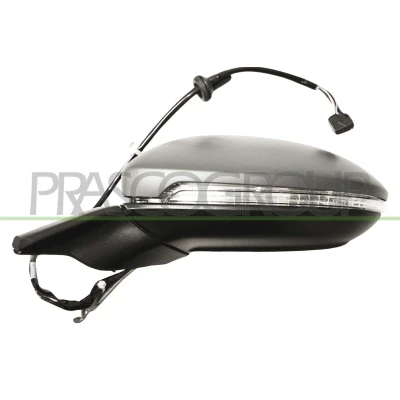 Imagem de Espelho retrovisor Prasco Premium VG4007318P esquerda com subcapa elétrico aquecível, memória, dobrável electricamente, sem cor, não esférico