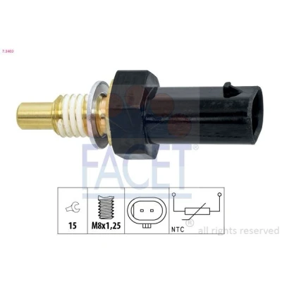 Imagem de FACET 7.3403 Sensor da Temperatura do Líquido de Refrigeração OPEL: Astra K Sports Tourer