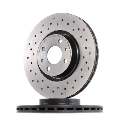 Imagem de BREMBO XTRA LINE 09.4939.1X Disco de travão 284 22 4 perfurado/ventilado revestido alto carbono com parafusos ABARTH: 500 / 595 695 Hatchback