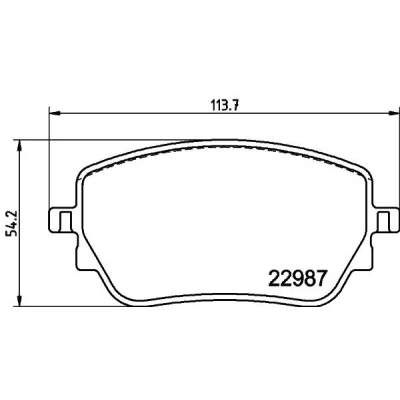Imagem de HELLA 8DB 355 039 231 Jogo de pastilhas para travão disco MERCEDES BENZ: Classe A, A Sedan, GLB