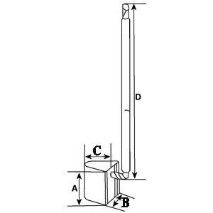 Imagem de HC Cargo F 032 900 267 Escova de carvão, motor arranque 11,00mm