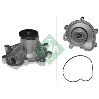 Imagem de INA 538 0222 10 Bomba de água com junta para accionamento da correia trapezoidal estriada MERCEDES BENZ: Classe E Sedan, C Sedan