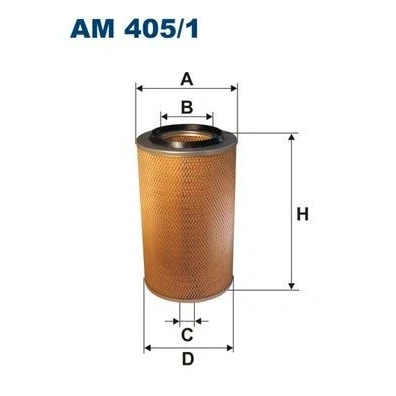 Imagem de FILTRON AM 405/1 Filtro de ar 383 227 Cartucho filtrante