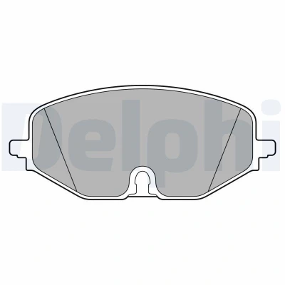 Imagem de DELPHI LP3663 Jogo de pastilhas para travão disco incl. contacto aviso desgaste com chapa anti ruído acessórios