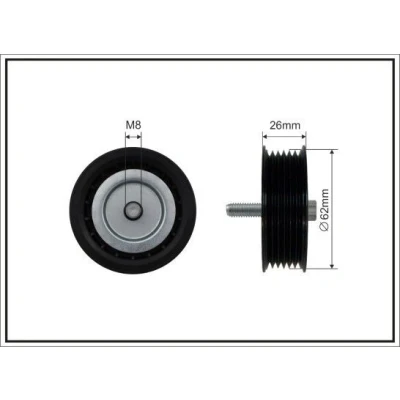 Imagem de CAFFARO 450 99 Polia de Desvio MERCEDES BENZ: Classe C T modell, E Sedan, S Sedan