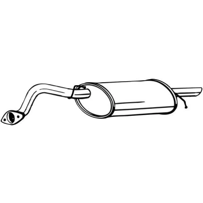 Imagem de BOSAL 141 195 Panela de escape traseira DAEWOO: Lanos Hatchback