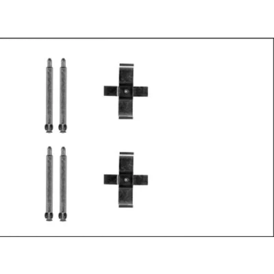 Imagem de TEXTAR 82540800 Kit de acessórios, pastilhas travão MERCEDES BENZ: Classe C Sedan, CLK Cabrio