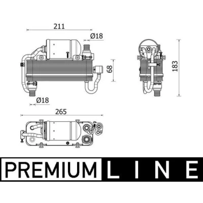 Imagem de MAHLE ORIGINAL AC 960 000P Condensador com secador 12mm 8,7mm 211mm BMW: 5 Touring