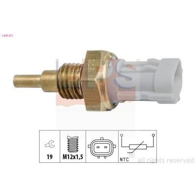 Imagem de FACET 7.3351 Sensor, temperatura do líquido de refrigeração Made in Italy OE Equivalent