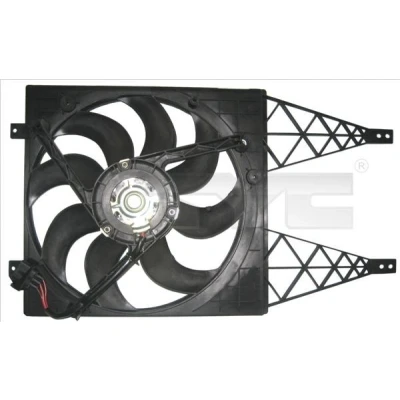 Imagem de TYC 837 0044 ventilador de radiador 390 60/250 com estrutura do (caixilho) SKODA: Fabia I Hatchback, Sedan