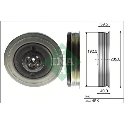 Imagem de INA 544 0503 10 Polia da Cambota 205,00