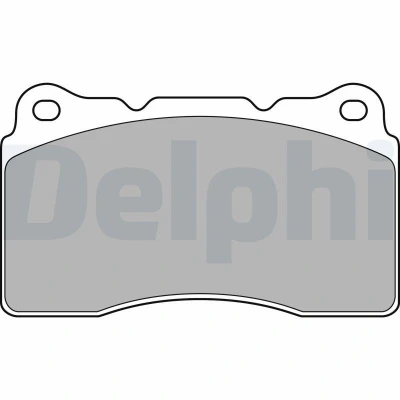 Imagem de DELPHI LP1944 Jogo de pastilhas para travão disco não preparado indicador aviso desgaste com chapa anti ruído sem acessórios