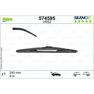Imagem de Escova do limpa vidros Valeo 574595 240mm traseira de em arco RENAULT: Megane 4, Kadjar, Talisman Grandtour, PEUGEOT: 5008 II