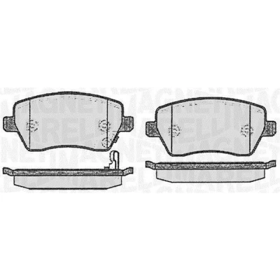 Imagem de MAGNETI MARELLI 363916060353 Jogo de pastilhas para travão disco com avisador sonoro desgaste SUZUKI: SWIFT 3, Samurai SUV, Splash
