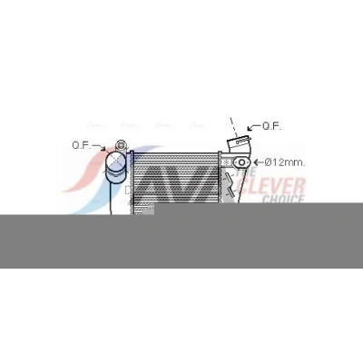 Imagem de Intercooler, carregador AVA QUALITY COOLING AIA4354