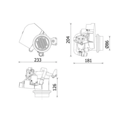 Imagem de MAHLE ORIGINAL CE 40 000P Radiador EGR sem junta com válvula de recirculação dos gases escape