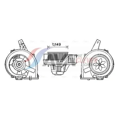 Imagem de Motor elétrico, ventilador do habitáculo AVA QUALITY COOLING ST8044