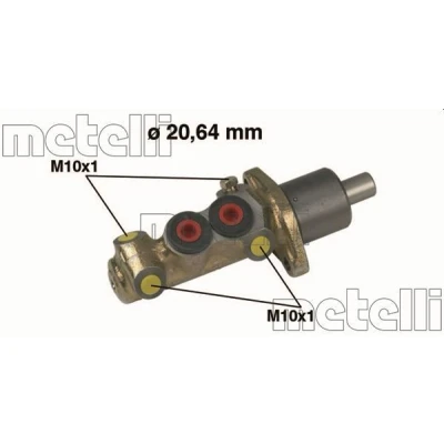 Imagem de METELLI 05 0087 Bomba Central Dos Travões 20,64mm Ferro fundido