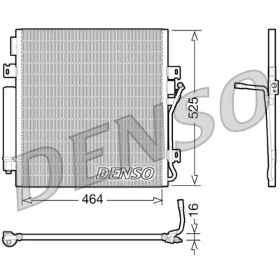 Imagem de DENSO DCN06011 Condensador com secador R134a