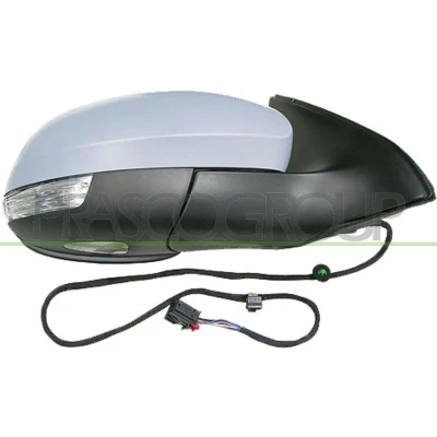 Imagem de Espelho retrovisor Prasco VG8077373P à direita com subcapa elétrico aquecível, dobrável electricamente, convexo, sem cor VOLKSWAGEN: Tiguan I