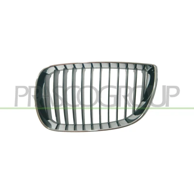 Imagem de PRASCO BM1202004 Grelha de Radiador à frente, lado esquerdo crómio/negro BMW: 1 Hatchback