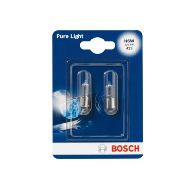 Imagem de BOSCH 1 987 301 035 Lâmpada 12 6 H6W BMW: 5 GT, 3 Compact, FORD: FIESTA 5, Focus Mk1 Carrinha, Van / MERCEDES BENZ: CLK Coupe