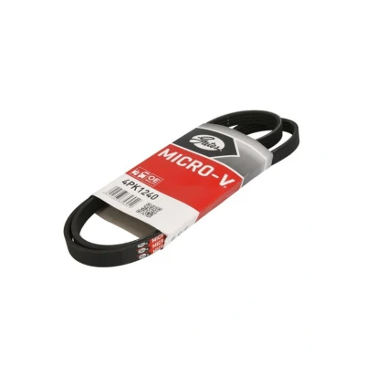 Imagem de GATES Micro V 4PK1240 Correia trapezoidal estriada 1240 4 Poliéster, EPDM (borracha de etileno propileno dieno) AUDI: A4 B5 Avant, Sedan