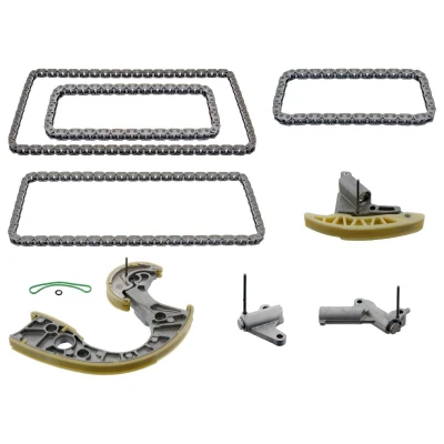 Imagem de FEBI BILSTEIN 48322 Jogo de correntes distribuição simples, Corrente fechada AUDI: A6 C6 Sedan, A4 B6 Avant, B7 Avant
