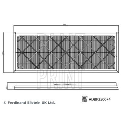 Imagem de BLUE PRINT ADBP250074 Jogo de filtros, ar do habitáculo