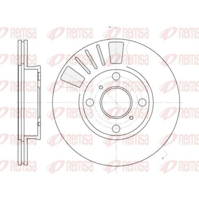 Imagem de REMSA 6569.10 Disco de travão Eixo dianteiro 238, 238 18 4 ventilado TOYOTA: Starlet IV Hatchback, V Paseo Coupe