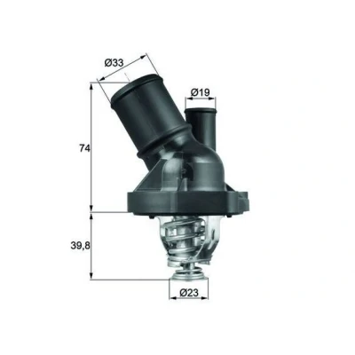 Imagem de MAHLE ORIGINAL TI 200 90 Termóstato, líquido de refrigeração com junta sem sensor FORD: MONDEO 4 Turnier, Stufenheck,