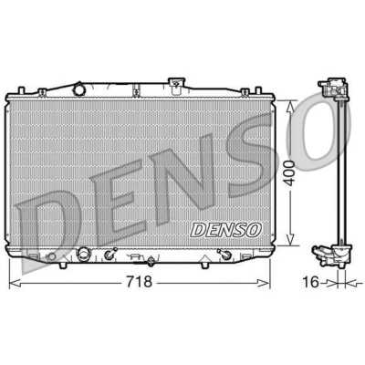 Imagem de DENSO DRM40024 Radiador, arrefecimento do motor Alumínio 400 718 16 HONDA: Accord 7 Limousine