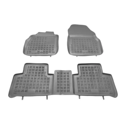 Imagem de REZAW PLAST 201904 Conjunto de tapete chão Borracha à frente e atrás 3 preto medida RENAULT: GRAND SCENIC 3, 2