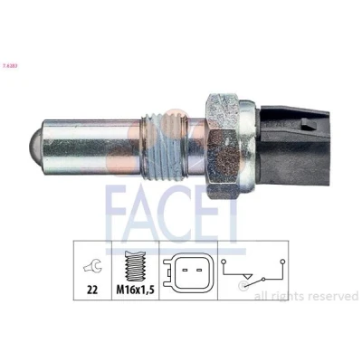 Imagem de FACET 7.6283 Interruptor, luz de marcha atrás Made in Italy OE Equivalent FORD: Focus 2, FIESTA 5, 2 Limousine
