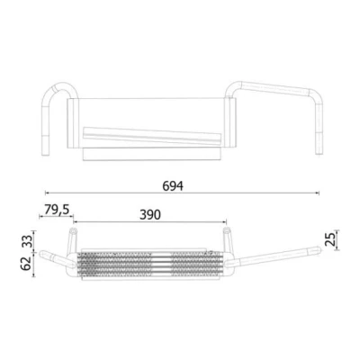 Imagem de Radiador de óleo, óleo do motor MAHLE ORIGINAL CLC 314 000S