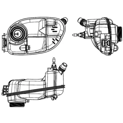 Imagem de MAHLE ORIGINAL CRT 65 000S Depósito de Compensação Refrigerante com sensor, sem tampa MERCEDES BENZ: CLA Coupe, Classe A