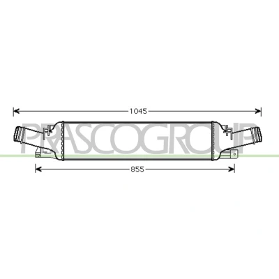 Imagem de PRASCO AD024N002 Intercooler AUDI: A4 B8 Sedan, A5 Cabrio, PORSCHE: Macan