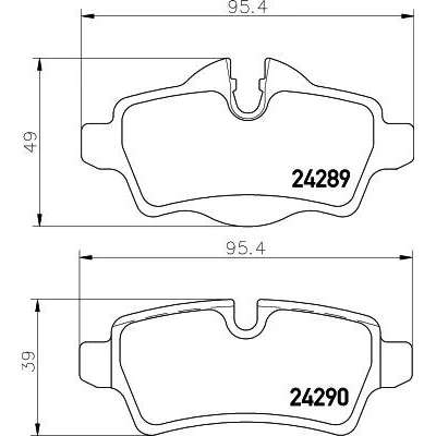 Imagem de HELLA 8DB 355 031 791 Jogo de pastilhas para travão disco incl. contacto aviso desgaste com parafusos pinça acessórios