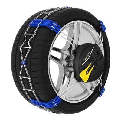 Imagem de 2 correntes de neve compostas frontais michelin fast grip 100