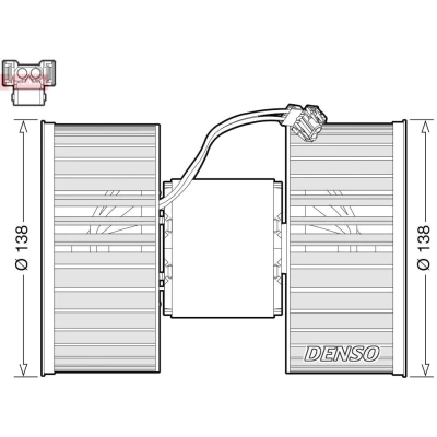 Imagem de DENSO DEA05006 Ventilador do Habitáculo para veículo com volante à esquerda