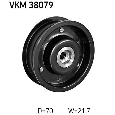 Imagem de SKF VKM 38079 Polia de Desvio MERCEDES BENZ: Classe E Sedan, C Vito Mixto