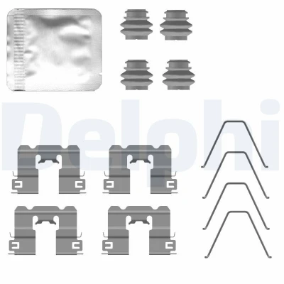 Imagem de DELPHI LX0794 Kit de acessórios, pastilhas travão HYUNDAI: i30 III Fastback