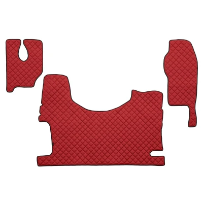Imagem de F CORE FL24 RED Conjunto de tapete chão Couro artificial à frente 3 Vermelho