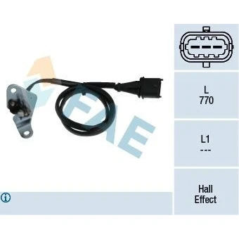 Imagem de FAE 79106 Sensor de Hall OPEL: Astra H Hatchback, Caravan, Signum CC, ALFA ROMEO: 147, 166, 146, FIAT: Marea Weekend