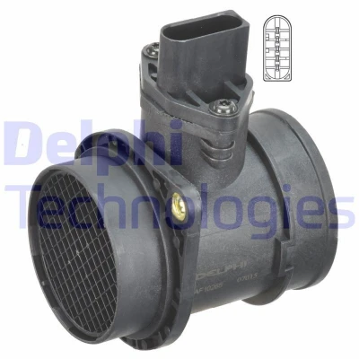 Imagem de DELPHI AF10265 12B1 Medidor de massa ar AUDI: A3 Hatchback, TT Coupe, Roadster, VOLKSWAGEN: Golf 4, Bora Sedan, 4 Variant, SEAT: Alhambra I