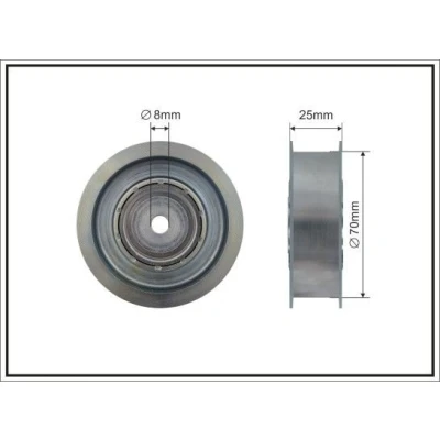 Imagem de CAFFARO 500094 Polia de Desvio MERCEDES BENZ: Classe C T modell, E Sedan, S OPEL: Insignia A Sedan